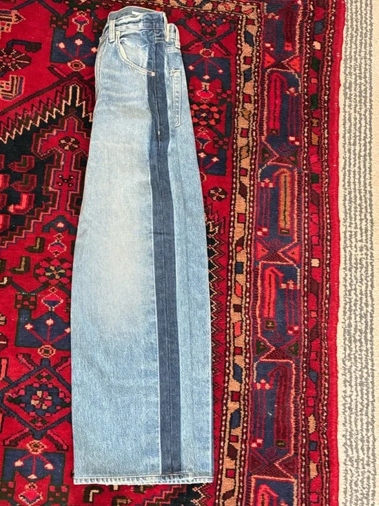 Citizens of Humanity Ayla Baggy Tuxedo Stripe Jeans - Picture 14 of 14